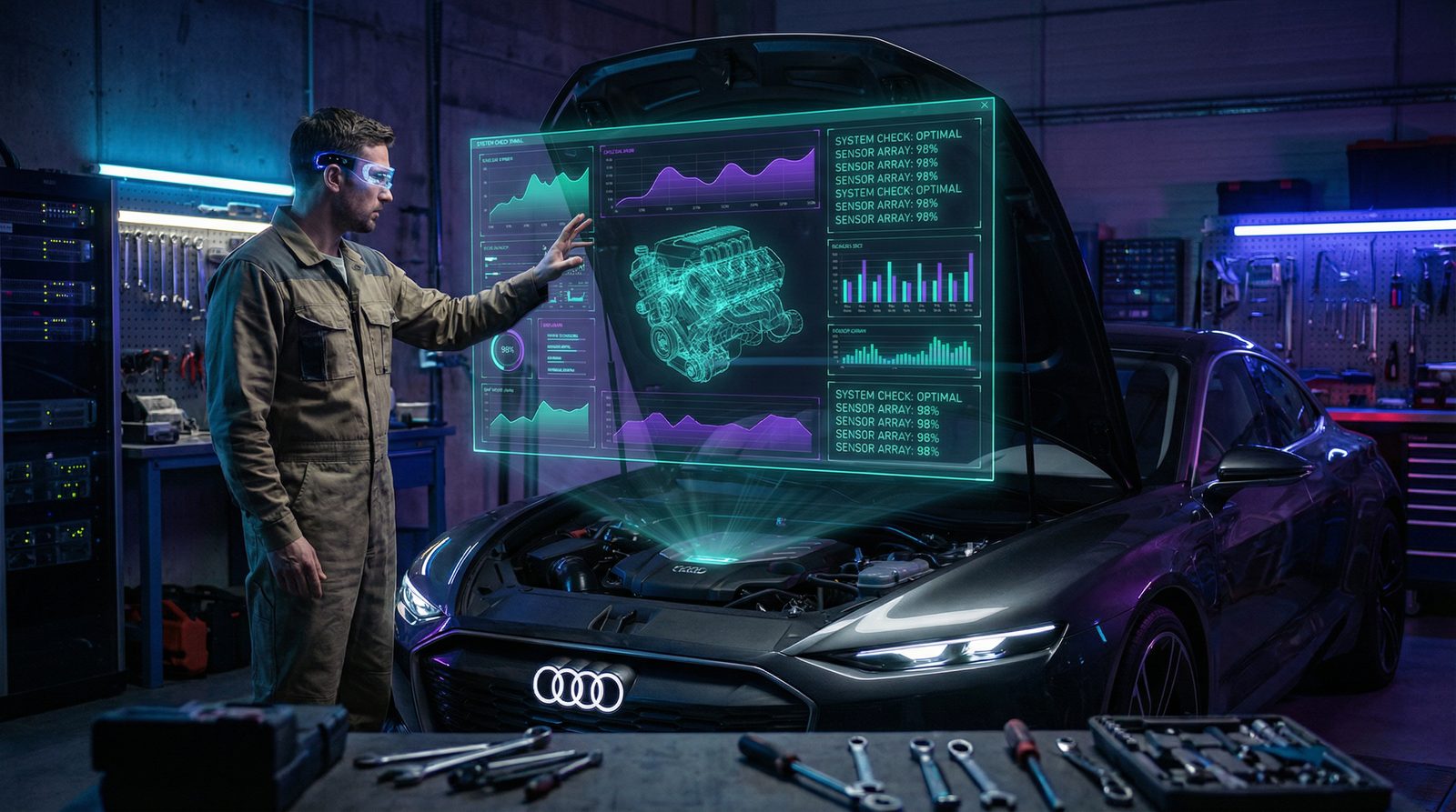 少女萝莉 AI修车改装技术视频